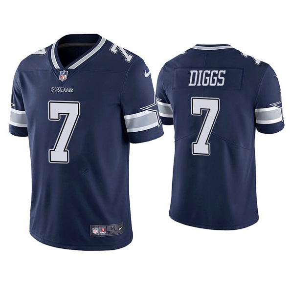 Womens Dallas Cowboys #7 Trevon Diggs Navy Vapor Untouchable Limited Stitched Jersey
